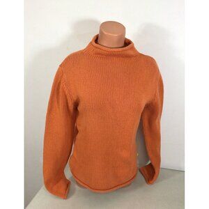 Roots Canada Orange Sweater Womens Large